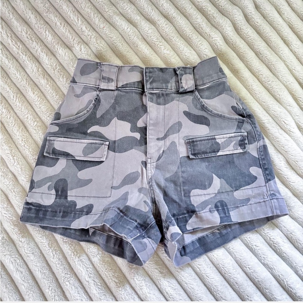 Camo Denim Shorts